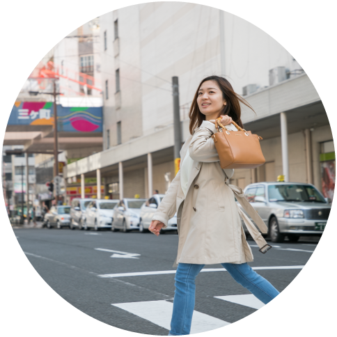いつでも立ち寄れる、街なか立地
